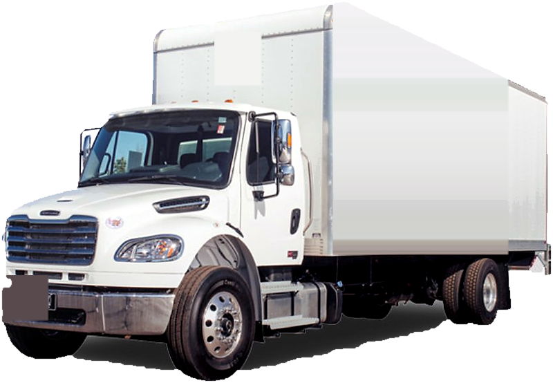 Masagana Trucking white Freightliner box truck