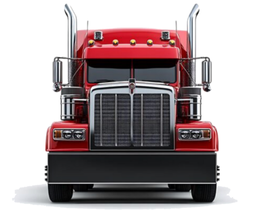 Masagana Trucking red semi-truck logo
